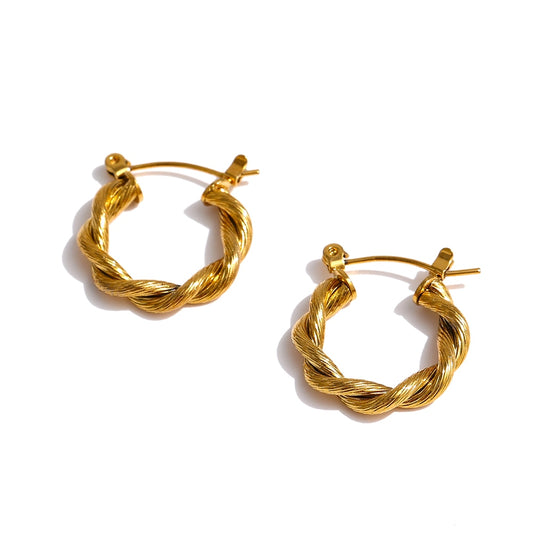 Twist Hoop Earrings