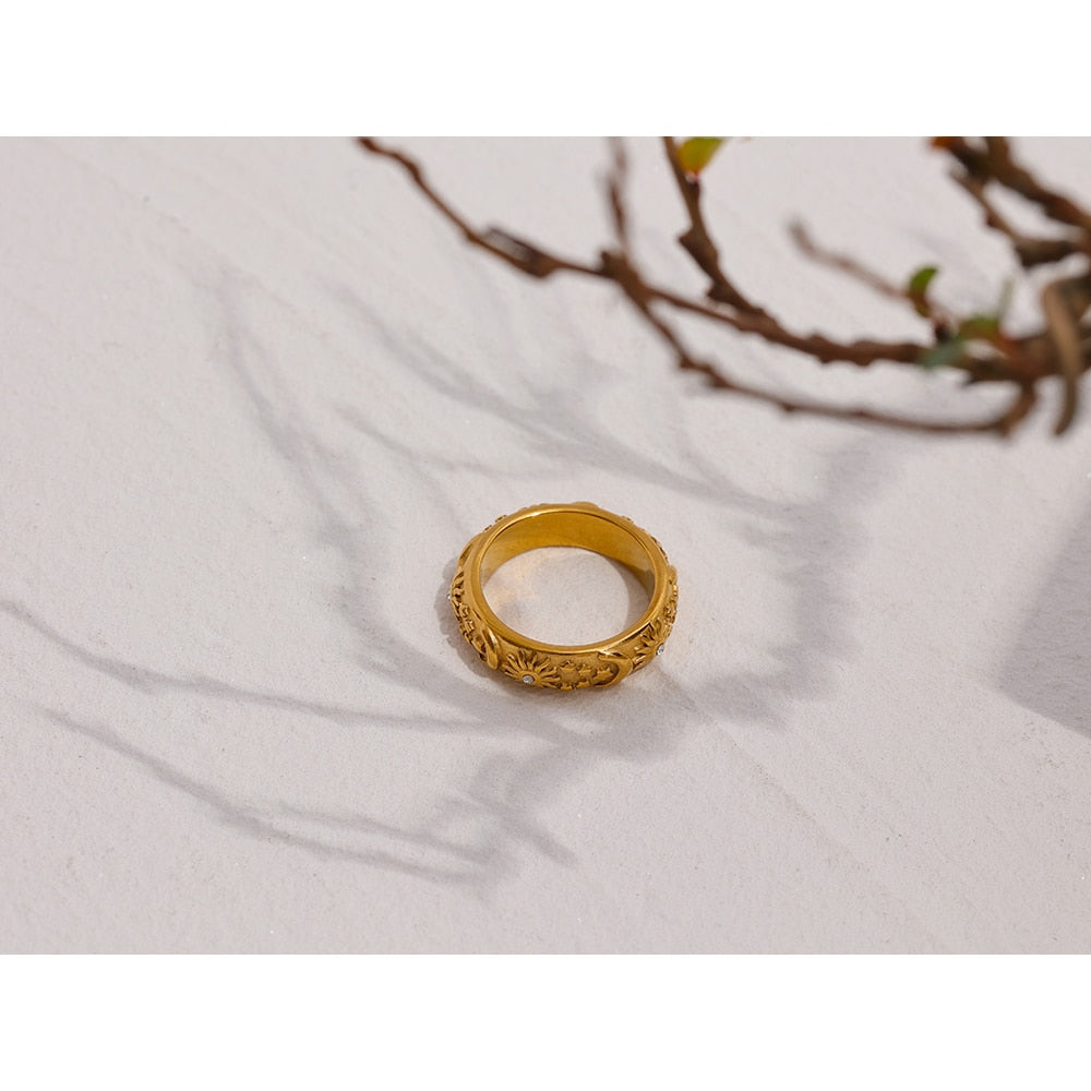 Star Moon Ring