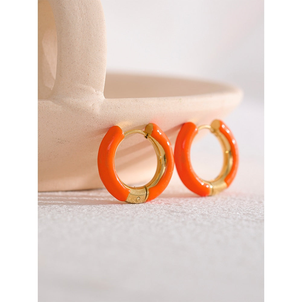 Orange Earrings