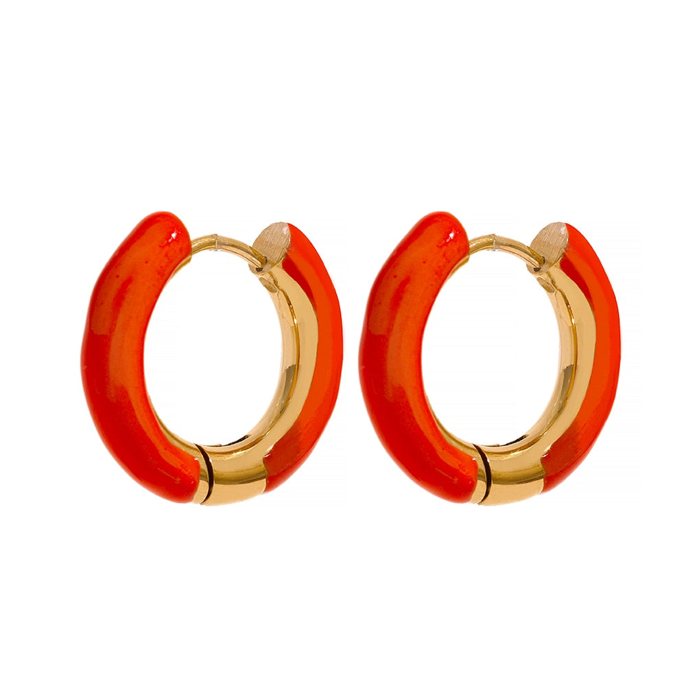 Orange Earrings