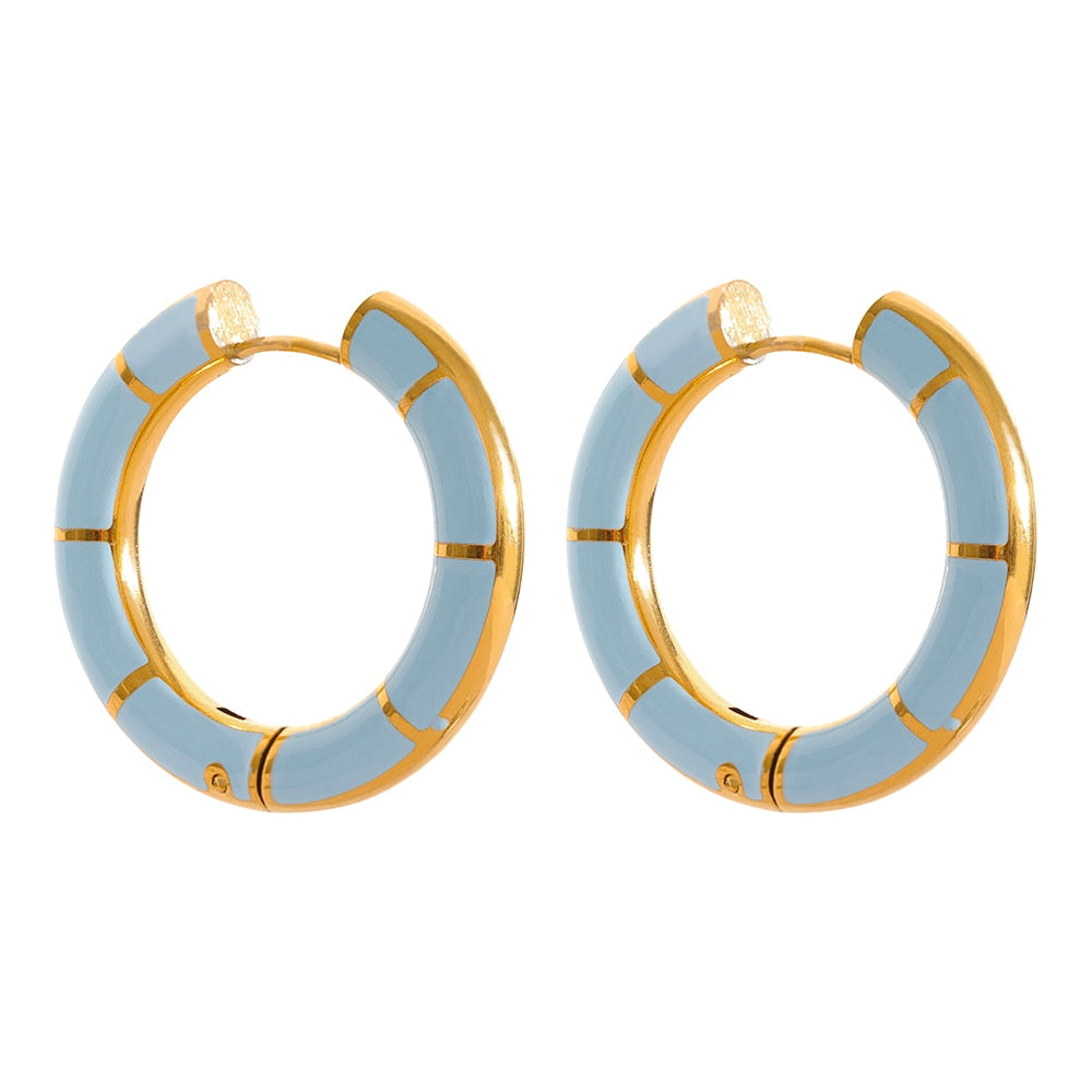 Enamel Earrings