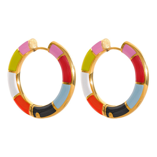 Enamel Earrings